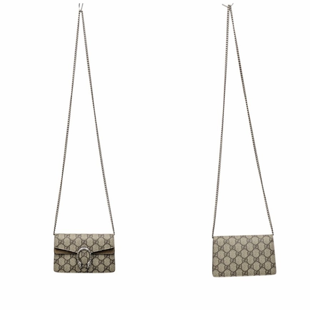 GUCCI Dionysus Chain Shoulder Bag Brown
